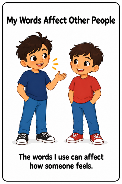 Using Kind Words Social Story