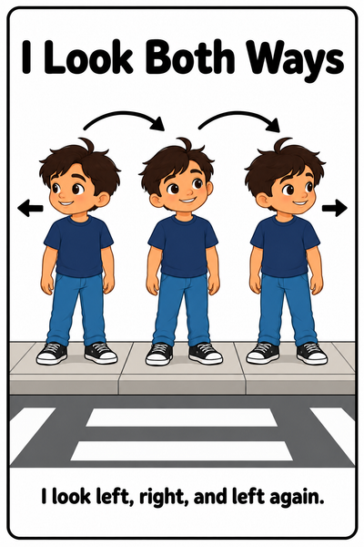 Crossing the Street Safely Social Story