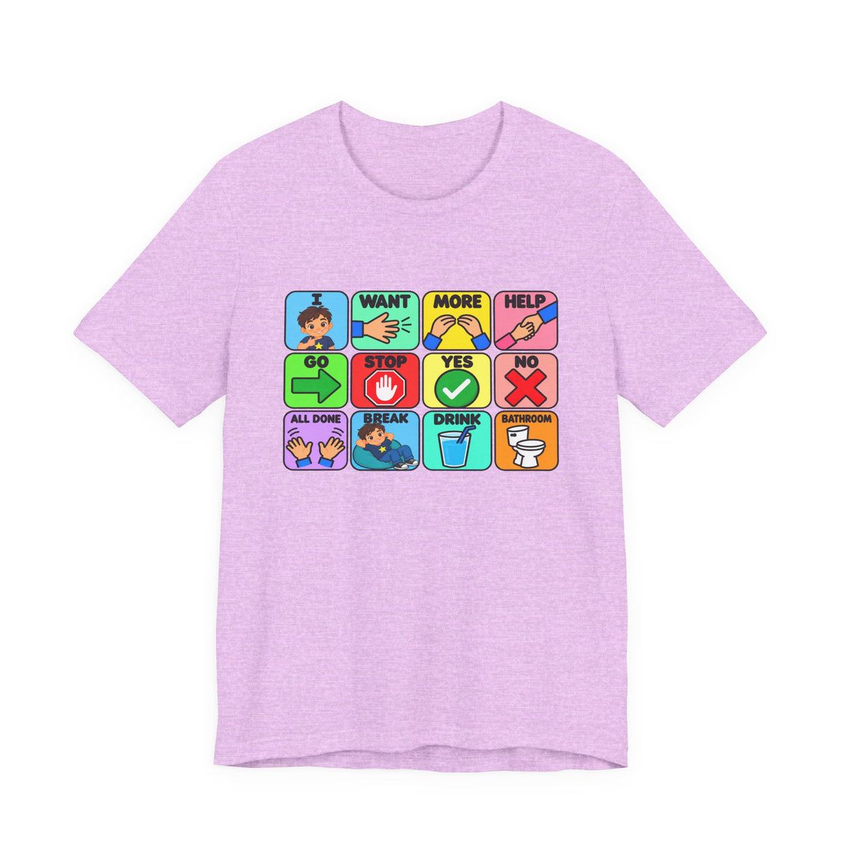 Shirt AAC Communication Board Shirt Bella Canvas Autism Speech Therapy