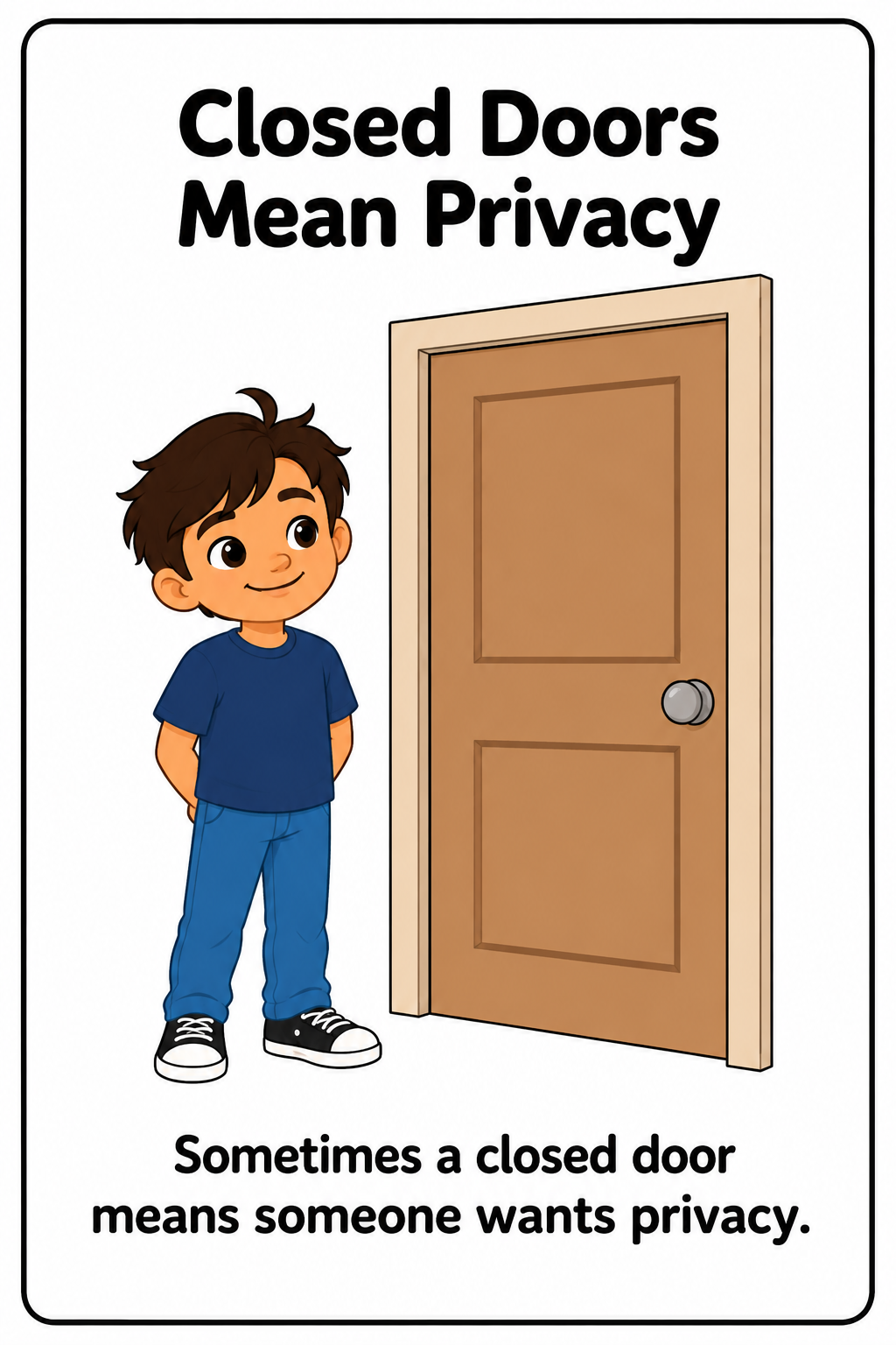 Knocking Before Entering Social Story