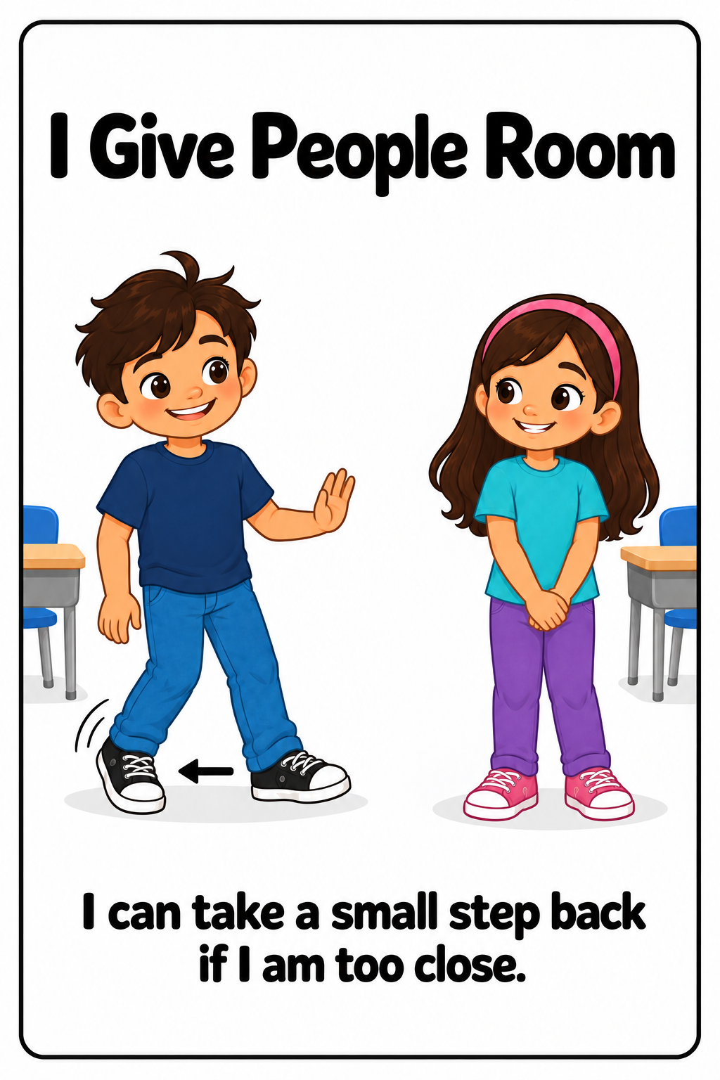 Respecting Personal Space Social Story