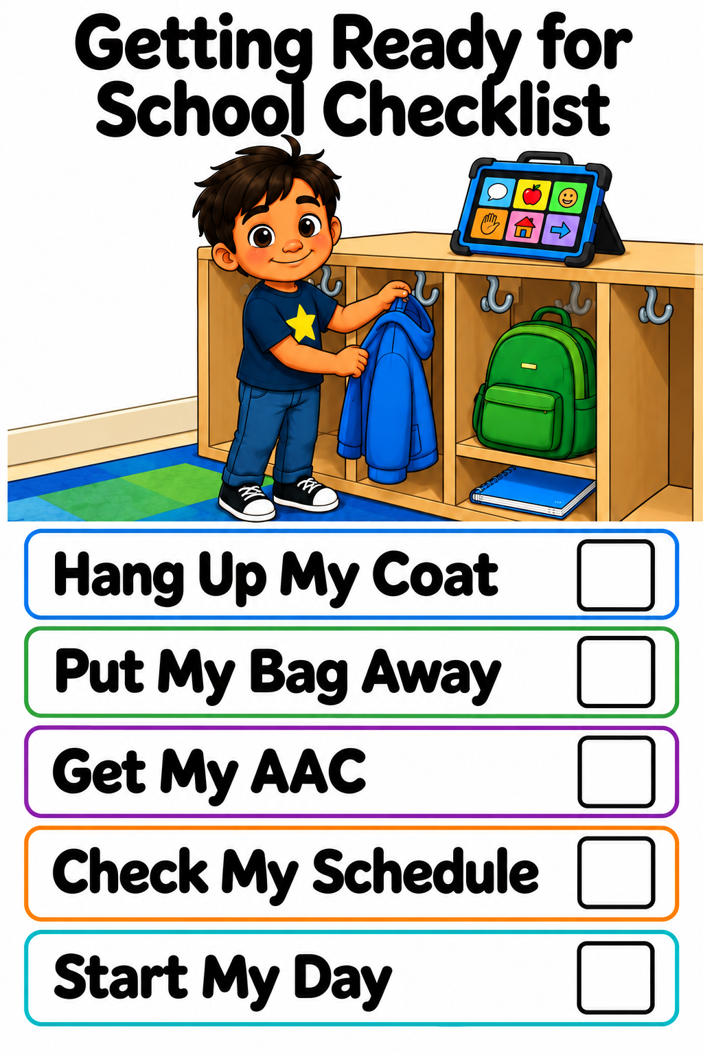 School Routine Checklists Bundle | 10 Printable Visual Supports