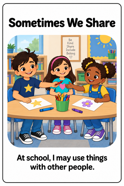 Sharing With Others Social Story