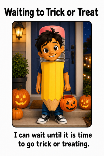 Waiting to Trick or Treat Social Story