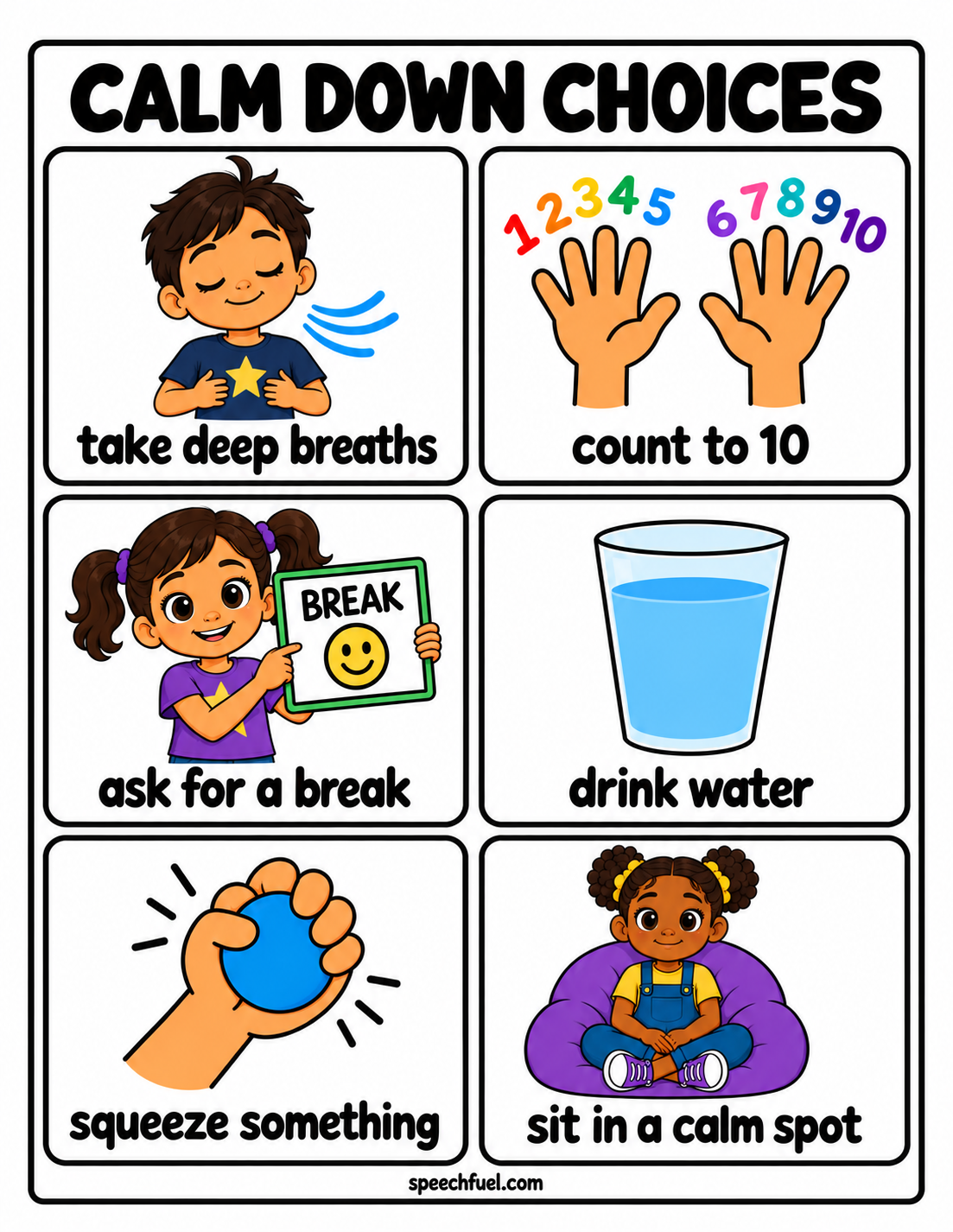 10 Printable Visual Support Posters
