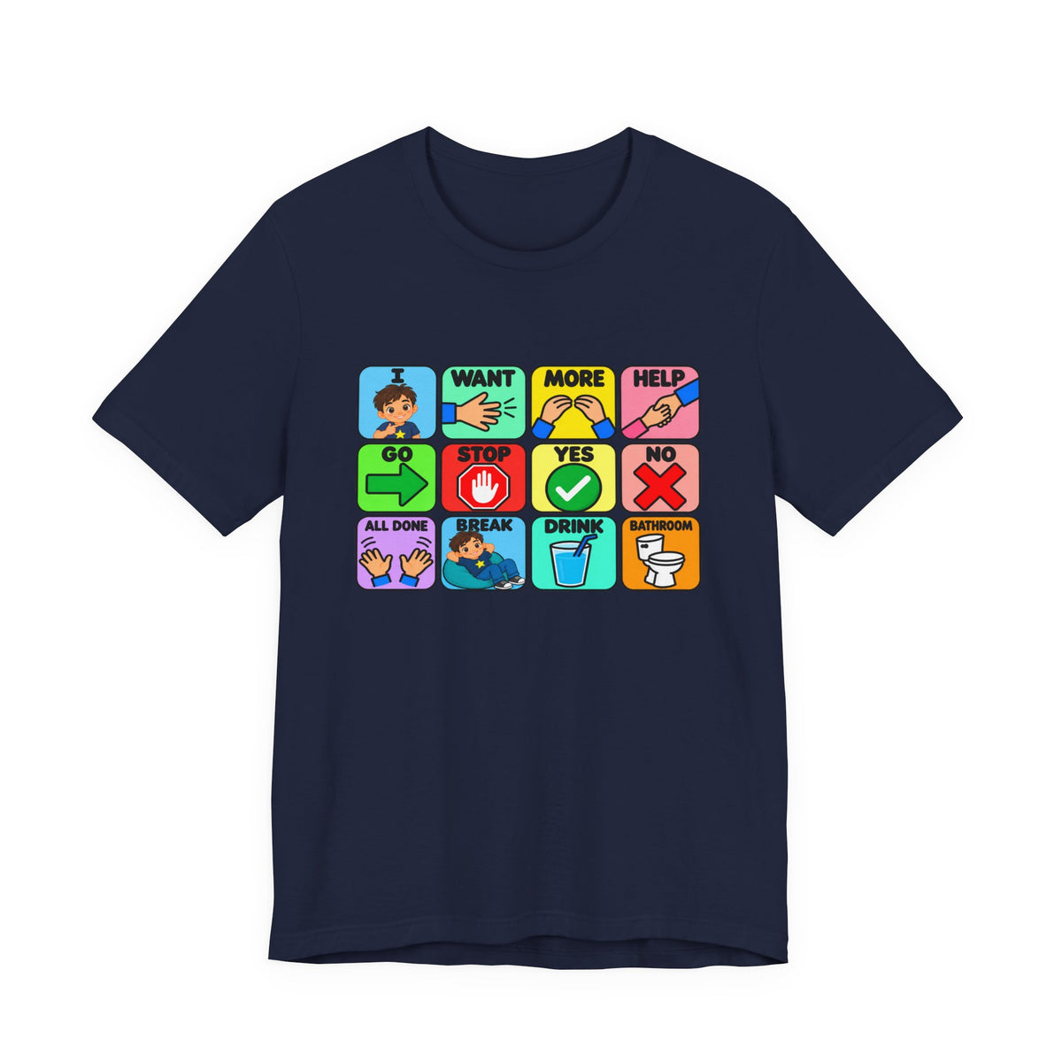 Shirt AAC Communication Board Shirt Bella Canvas Autism Speech Therapy