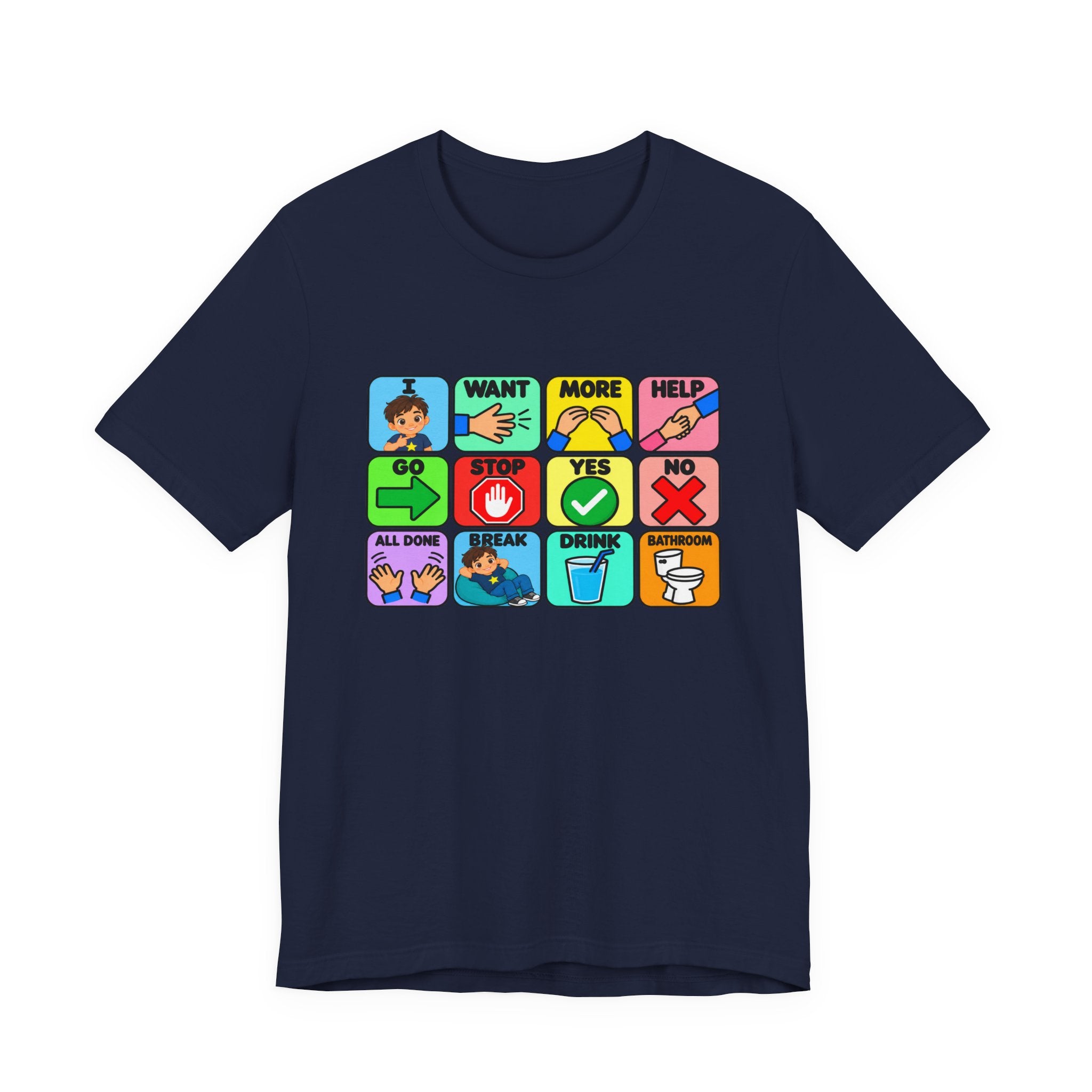 Shirt AAC Communication Board Shirt Bella Canvas Autism Speech Therapy