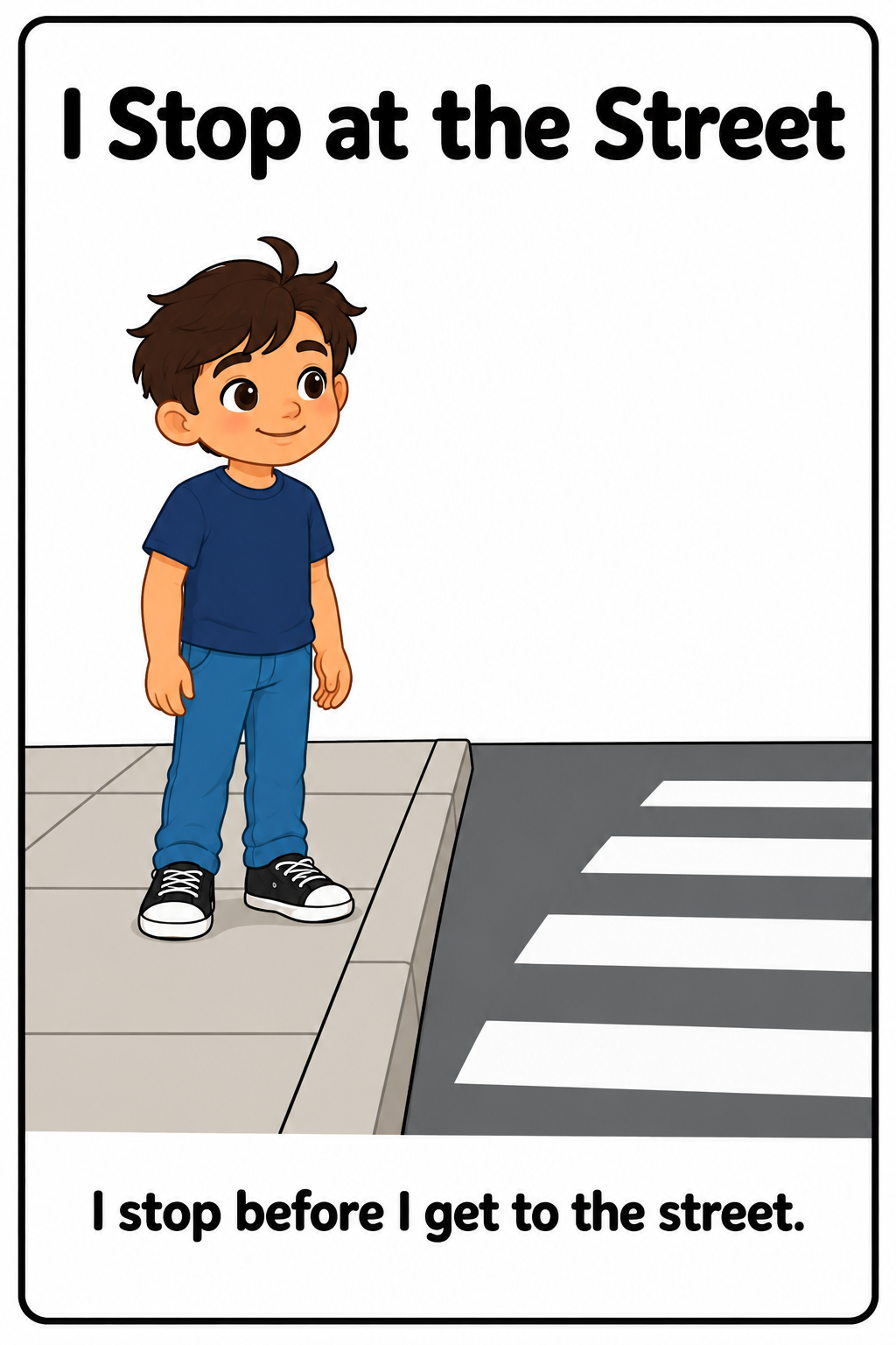 Crossing the Street Safely Social Story