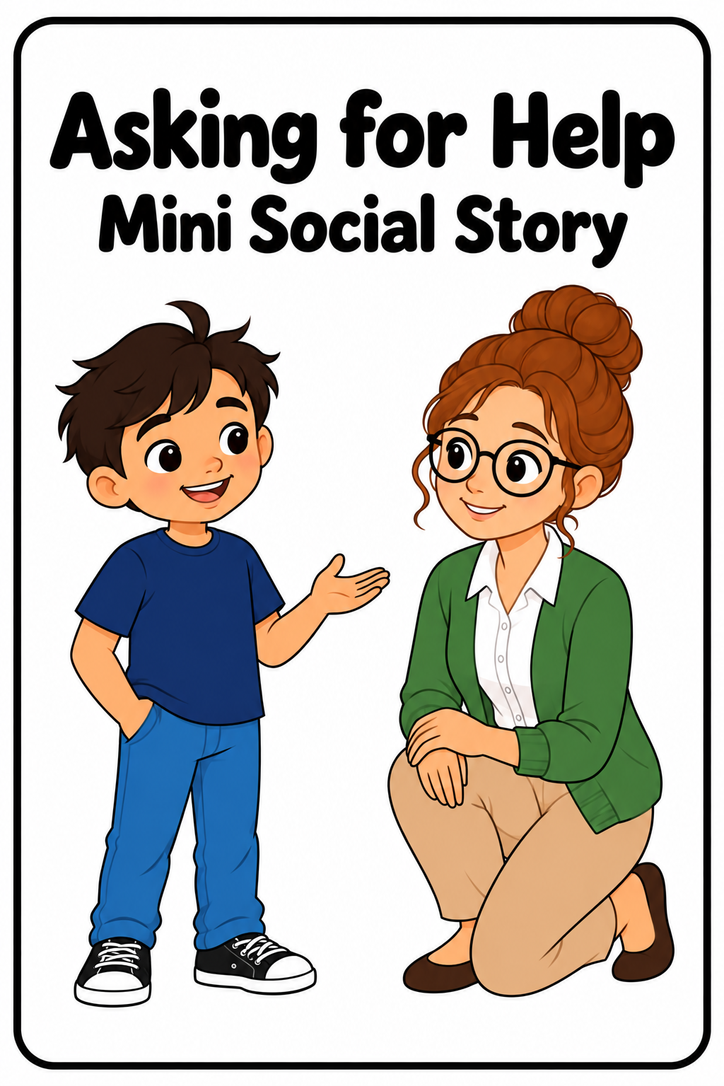 FREE Asking for Help Mini Social Story