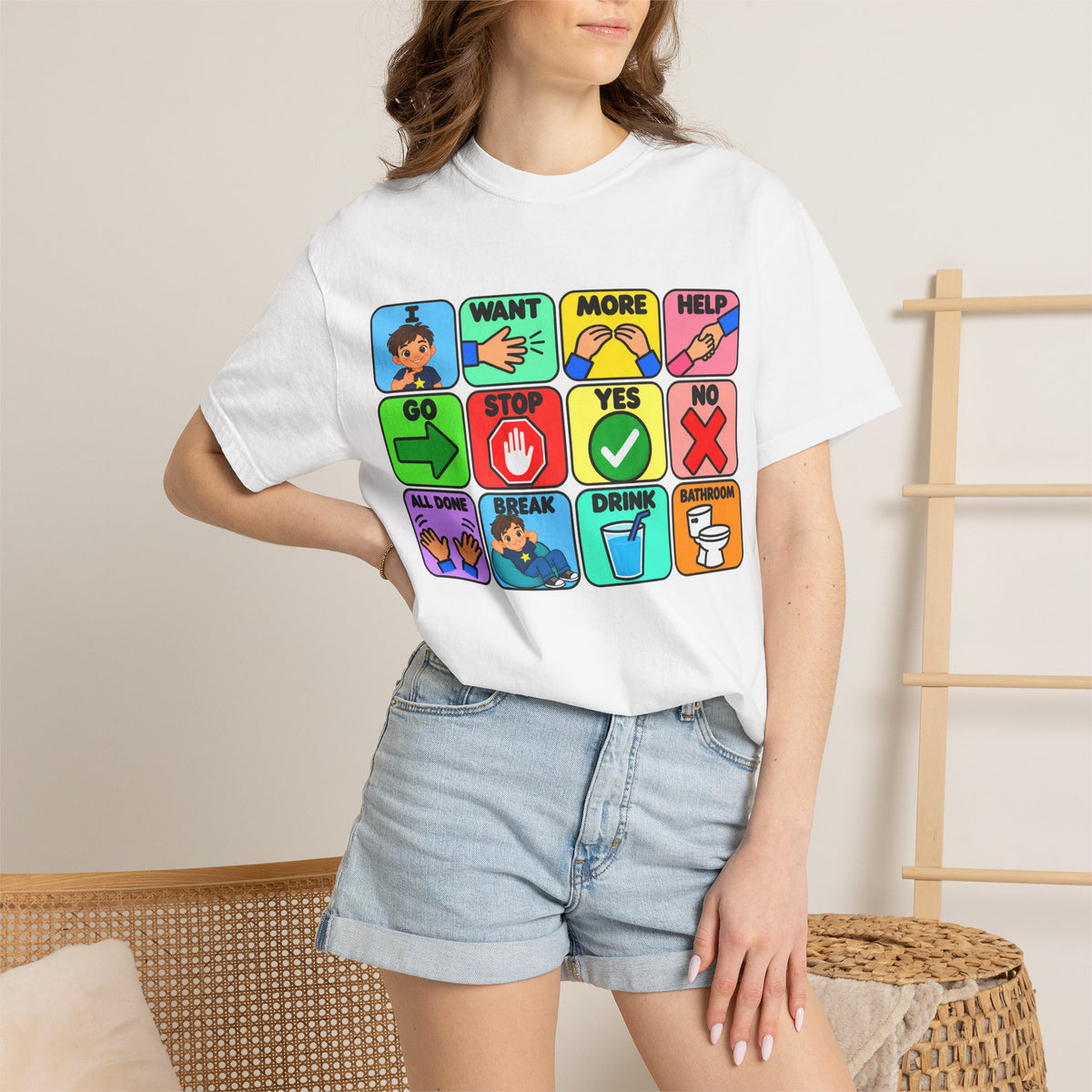 AAC Communication Board Shirt Comfort Colors