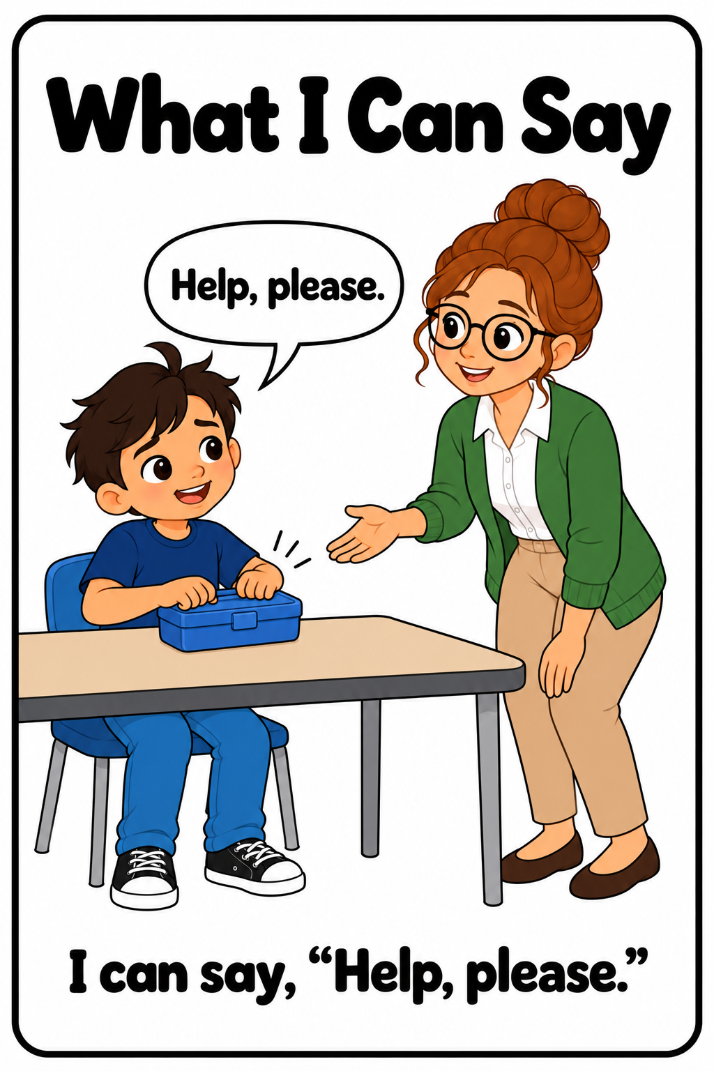 FREE Asking for Help Mini Social Story