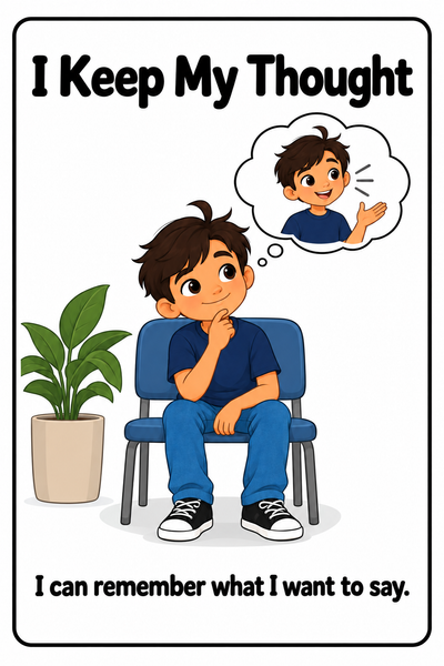 Waiting for Someone to Finish Talking Social Story