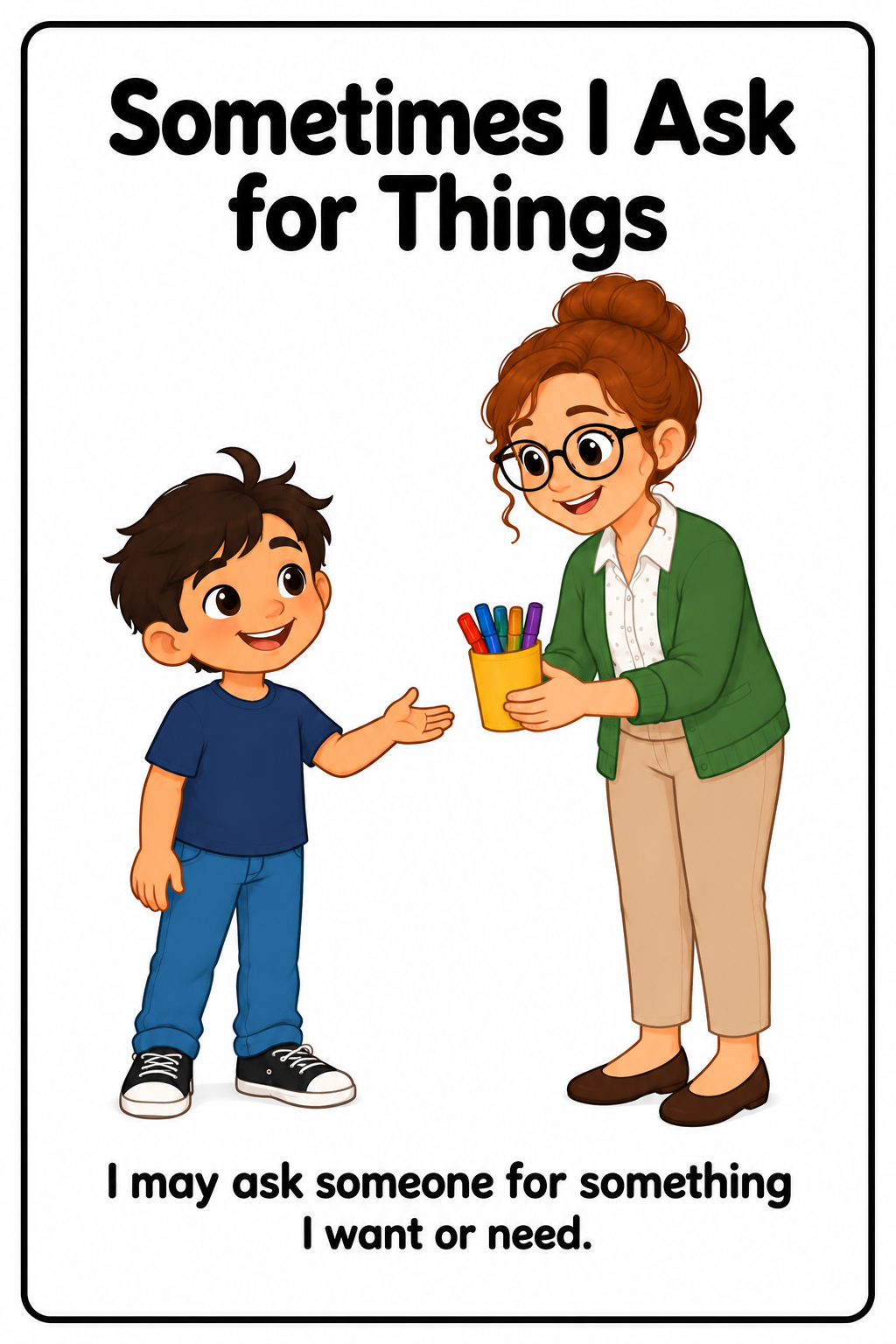 Saying Please Social Story