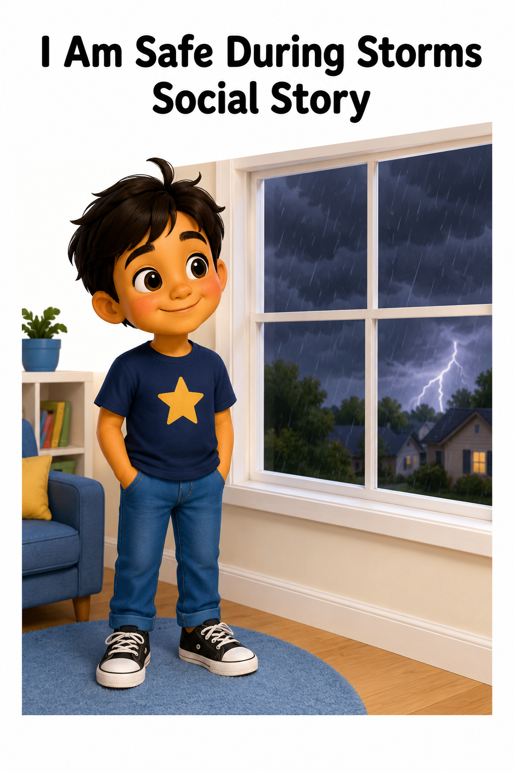 I Am Safe During Storms Social Story for Autism | Speech Fuel