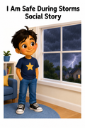 I Am Safe During Storms Social Story for Autism | Speech Fuel