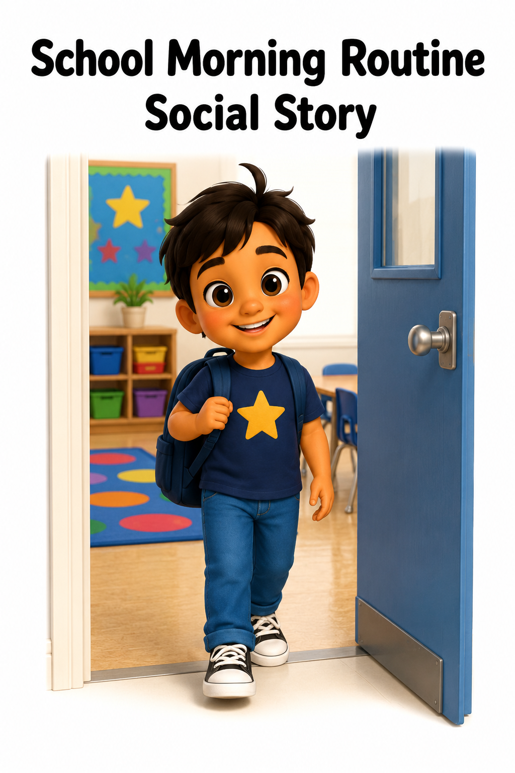 School Morning Routine Social Story for Autism | Speech Fuel