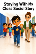 Staying With My Class Social Story for Autism | Speech Fuel