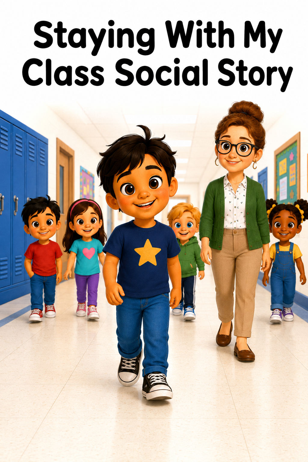 Staying With My Class Social Story for Autism | Speech Fuel