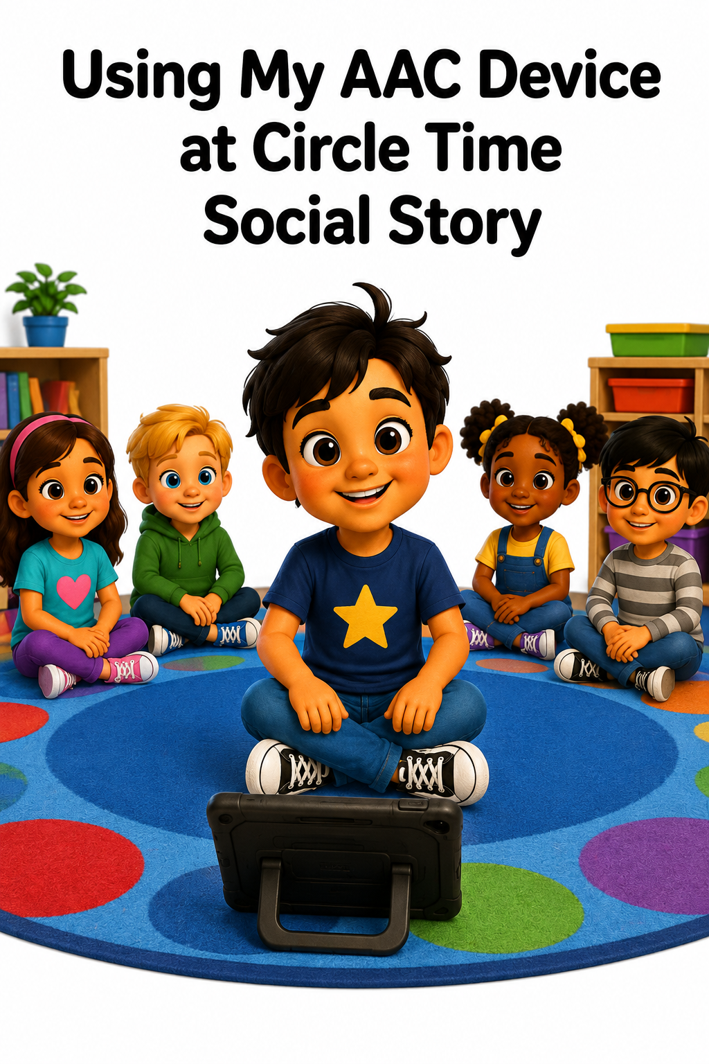 Using My AAC Device at Circle Time Social Story for Autism | Speech Fuel