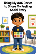 Using My AAC Device to Share My Feelings Social Story | Speech Fuel