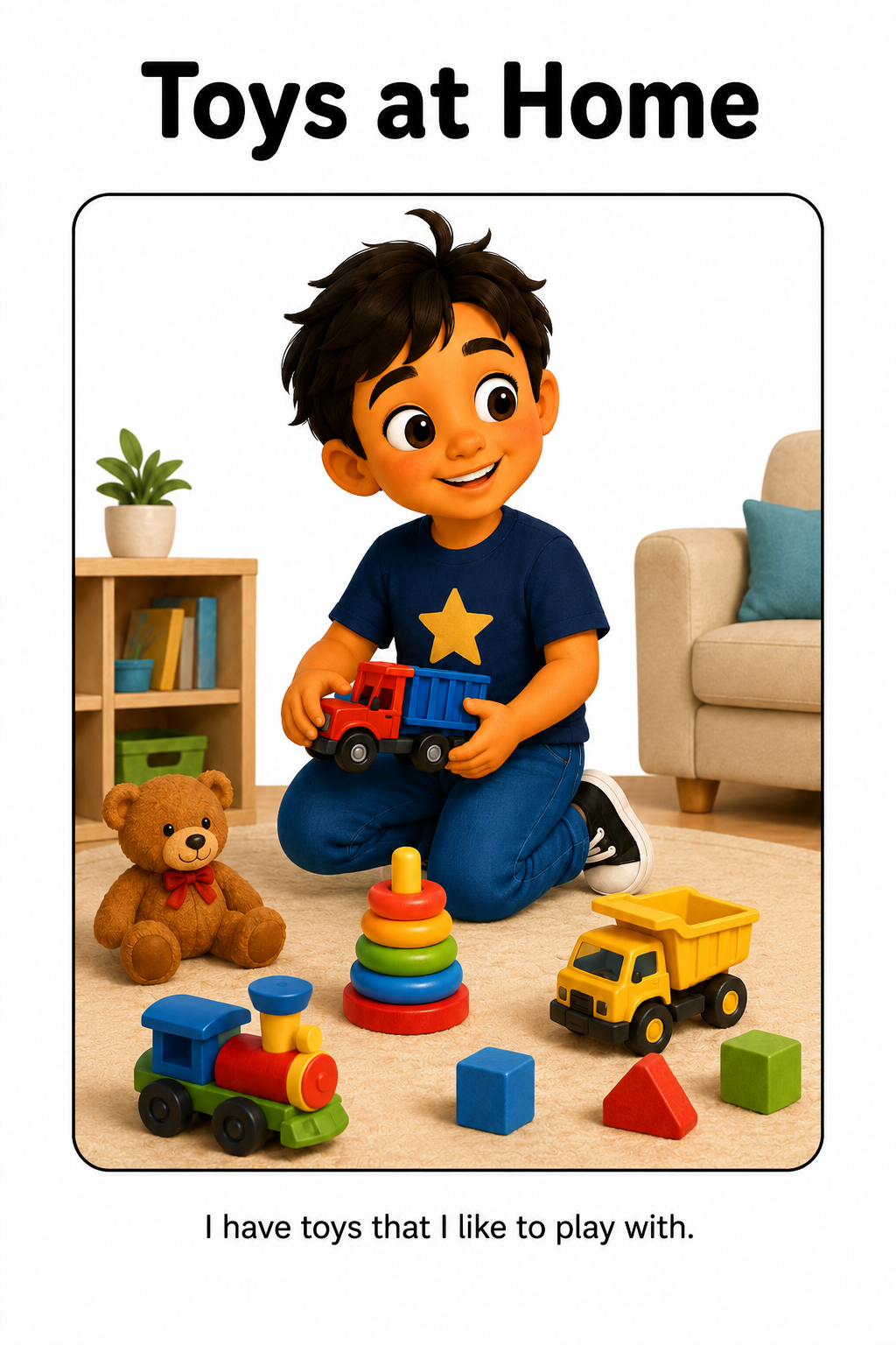 Sharing Toys With My Sibling Social Story