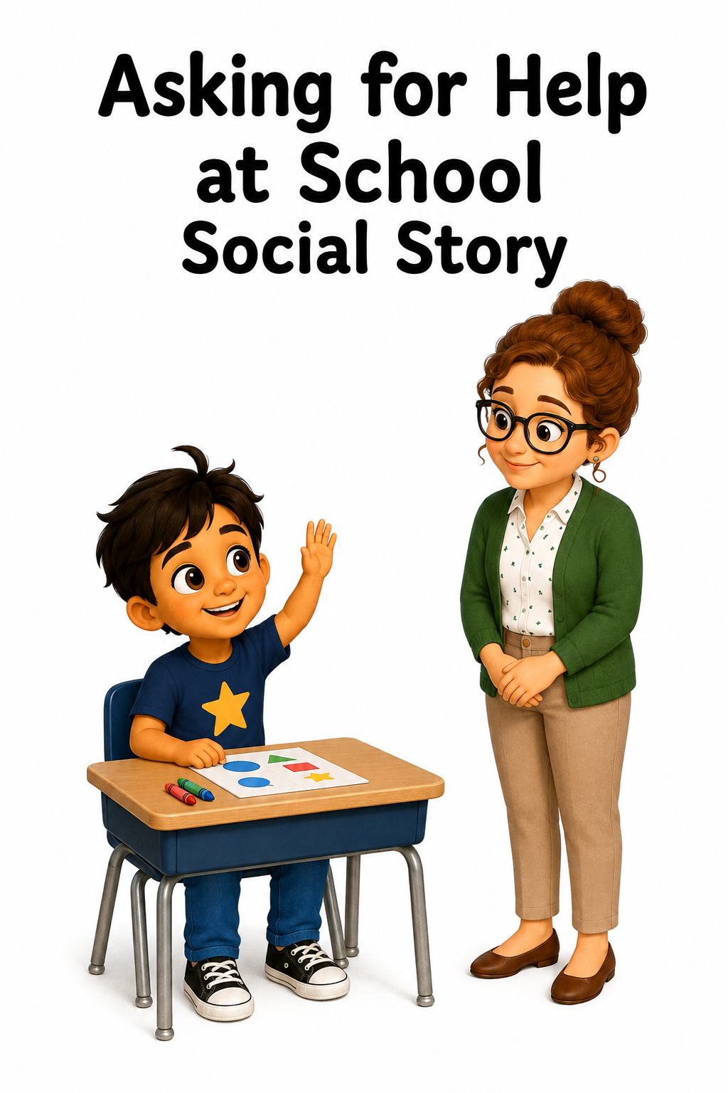 Asking For Help At School Social Story