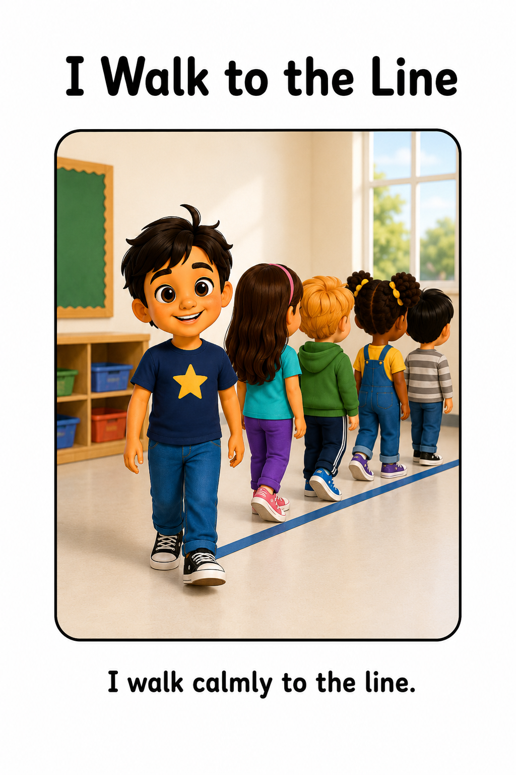 Lining Up Social Story Autism