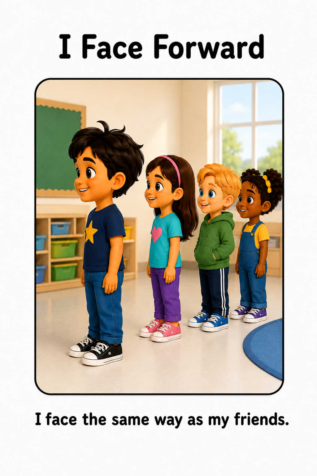 Lining Up Social Story Autism