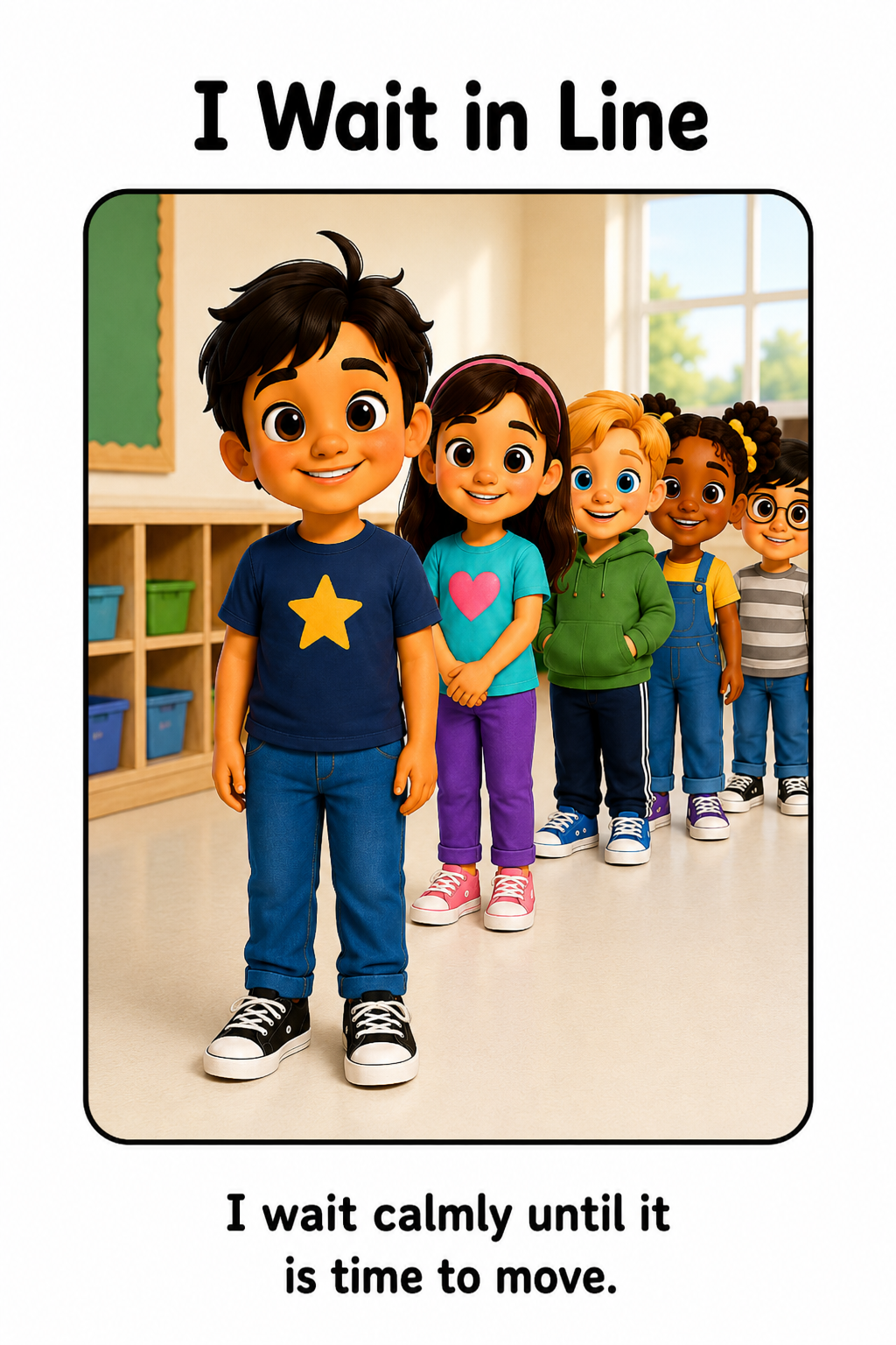 Lining Up Social Story Autism
