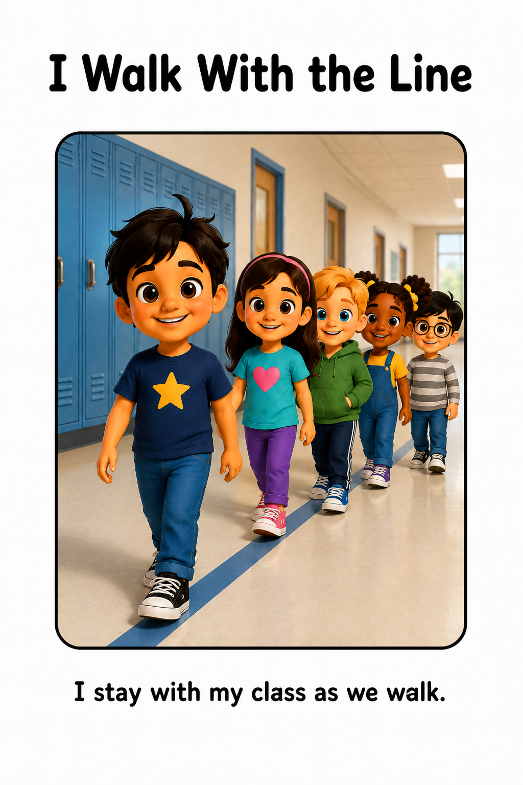 Lining Up Social Story Autism