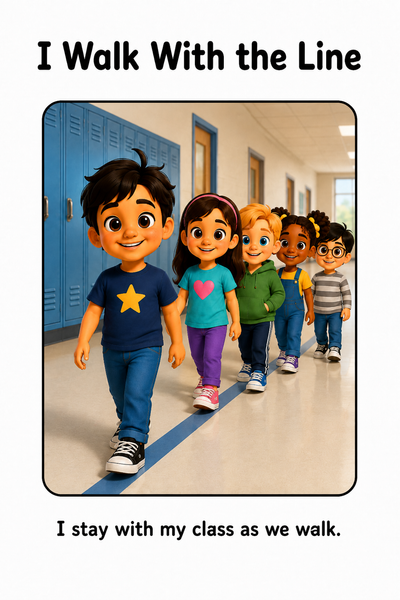 Lining Up Social Story