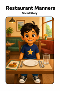 Restaurant Behavior And Manners Social Story