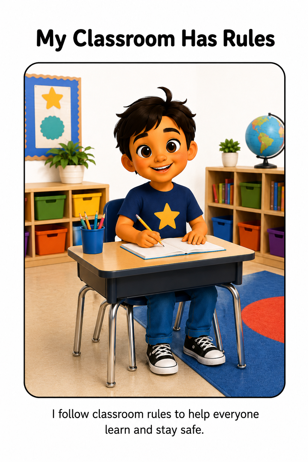 Following Classroom Rules Social Story