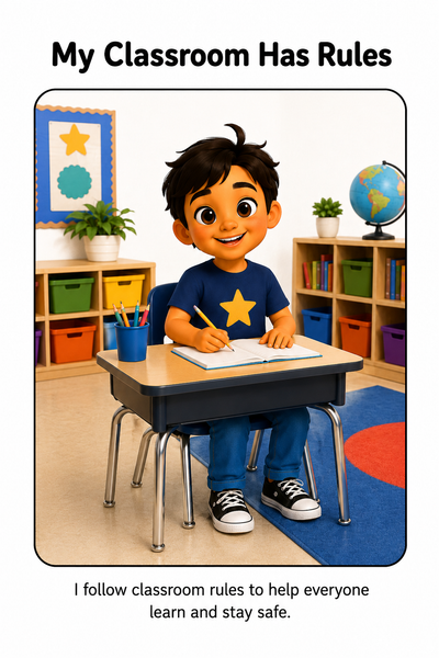 Following Classroom Rules Social Story
