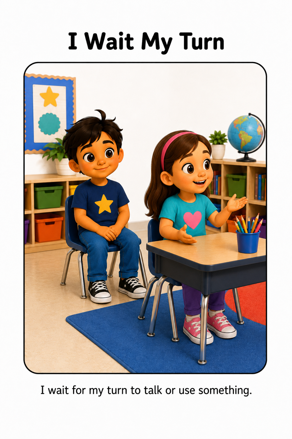 Following Classroom Rules Social Story
