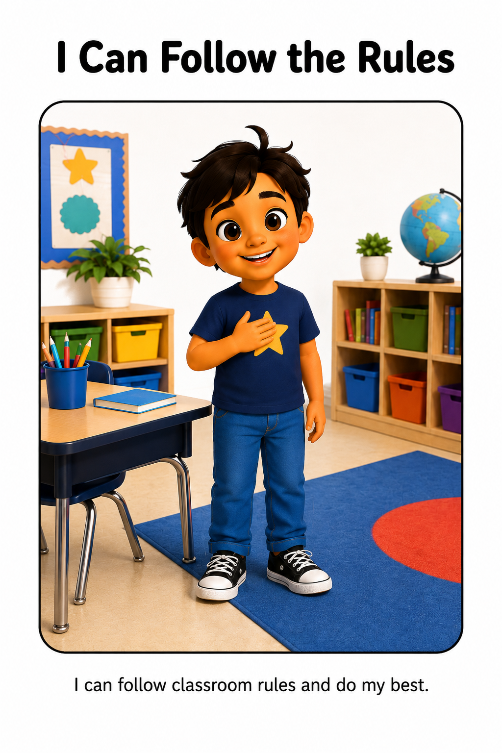 Following Classroom Rules Social Story