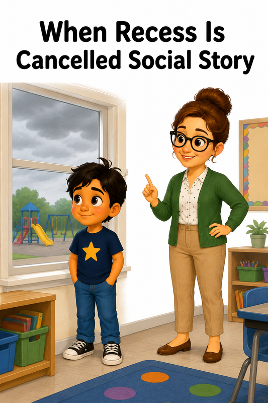 When Recess Is Cancelled Social Story