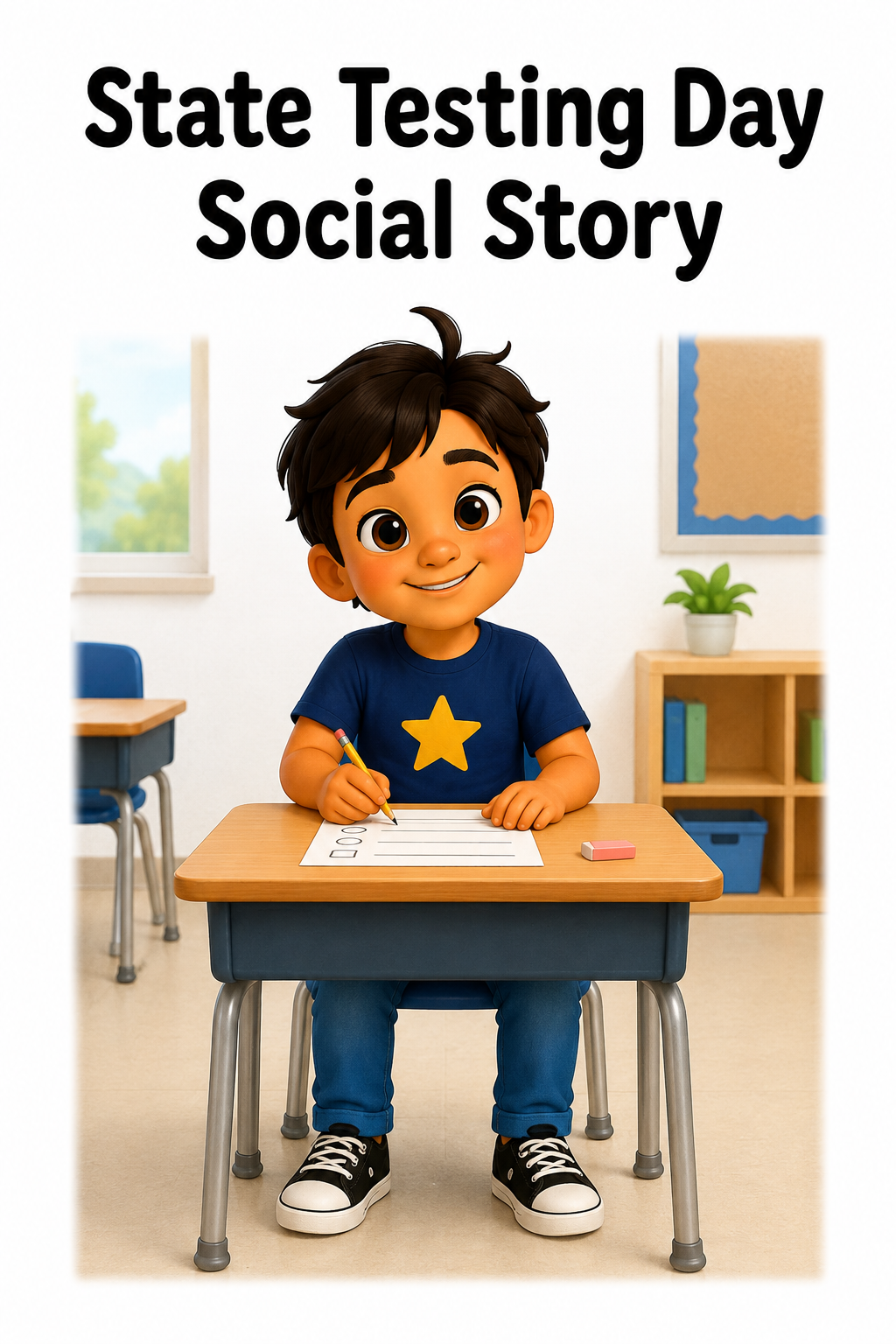State Testing Day Social Story Autism