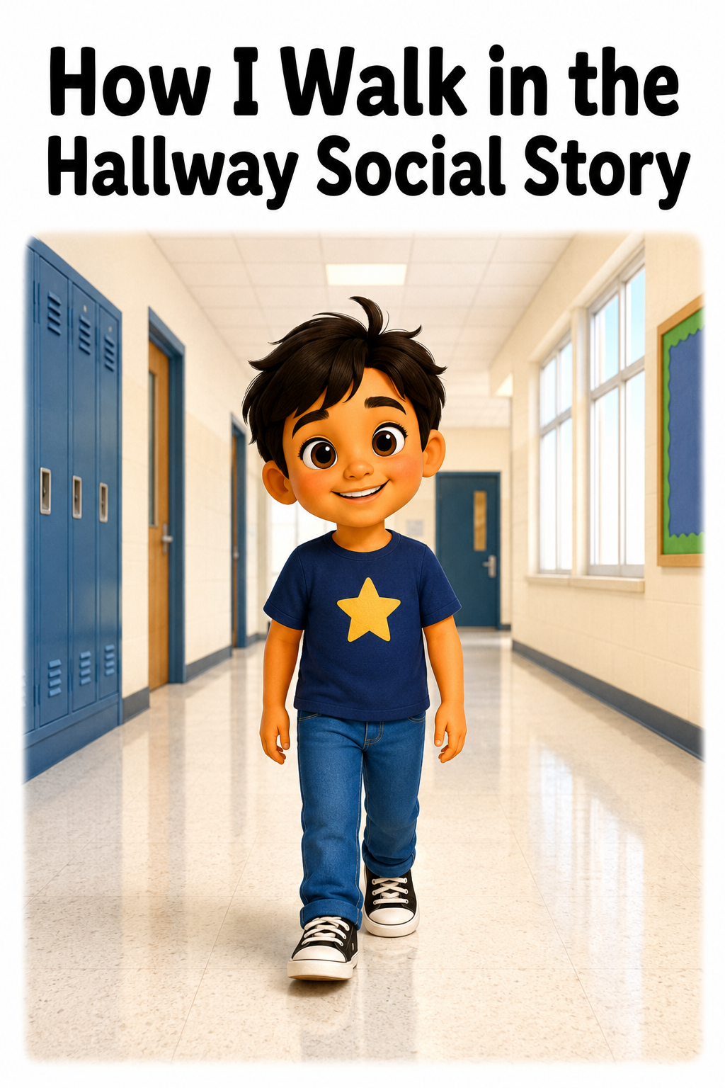 How To Walk In The Hallway Social Story