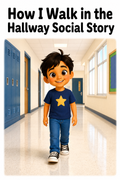 How To Walk In The Hallway Social Story