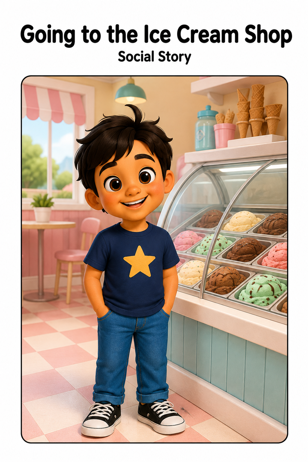 Going to the Ice Cream Shop Social Story