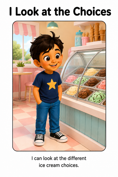 Going to the Ice Cream Shop Social Story