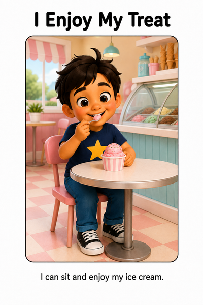 Going to the Ice Cream Shop Social Story