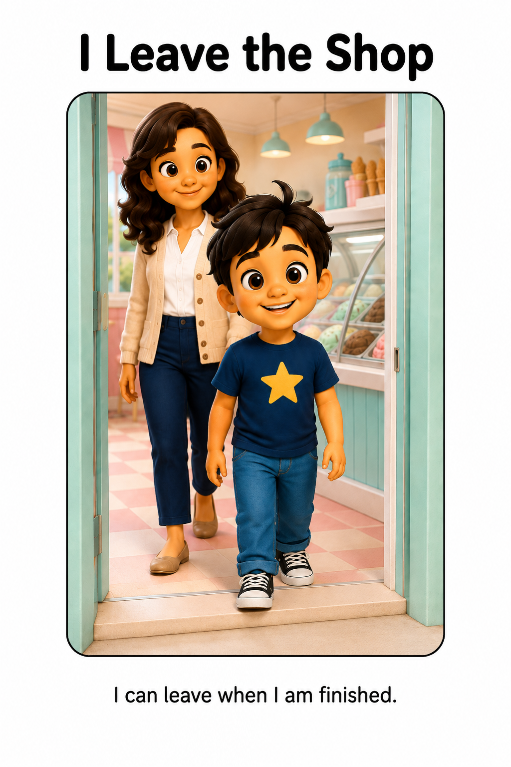 Going to the Ice Cream Shop Social Story
