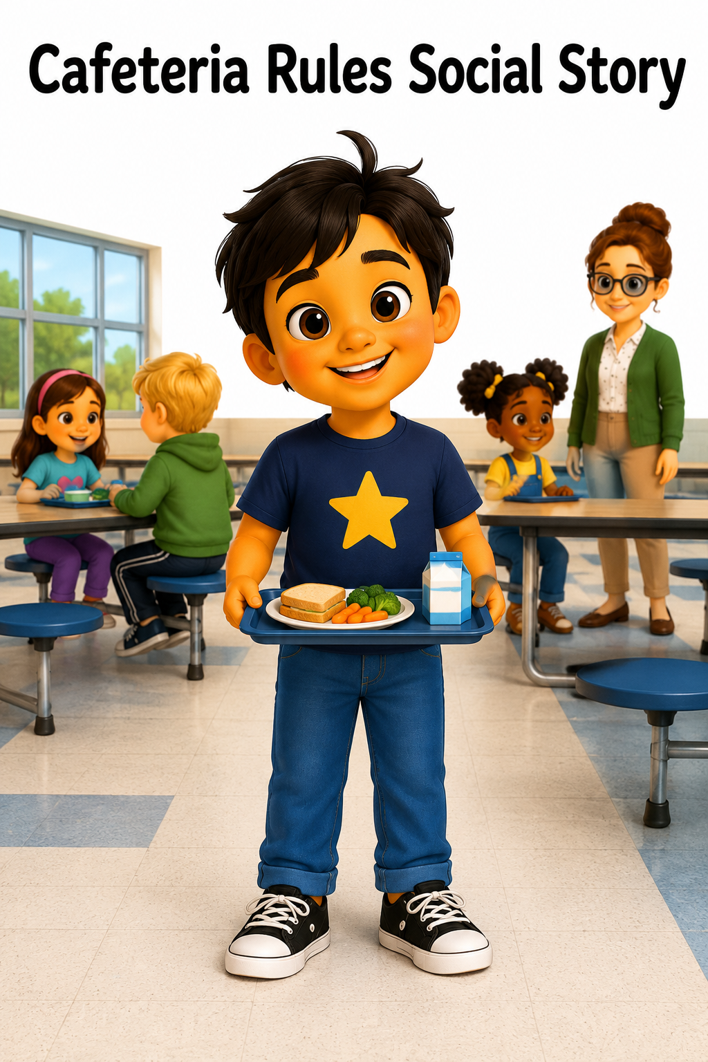 Cafeteria Rules Social Story for Autism | Speech Fuel
