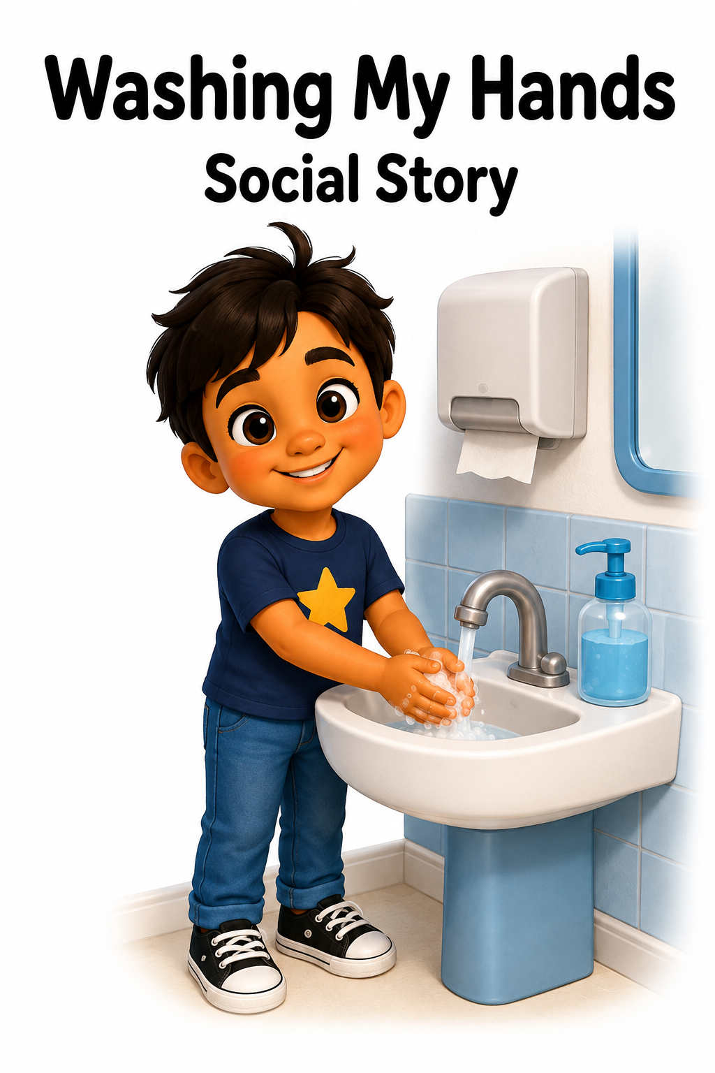 Washing My Hands Social Story for Autism | Speech Fuel