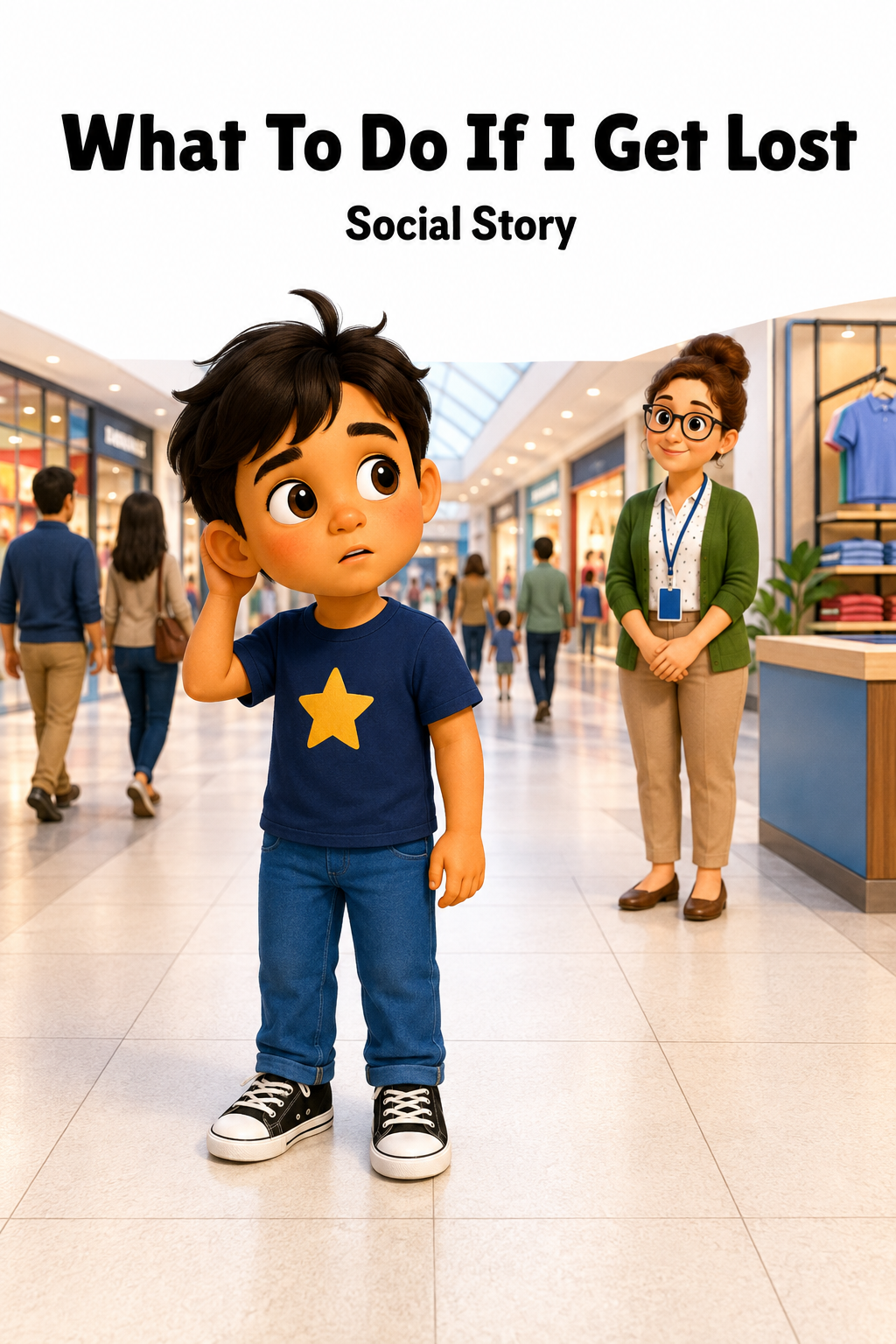 What To Do If I Get Lost Social Story for Autism | Speech Fuel