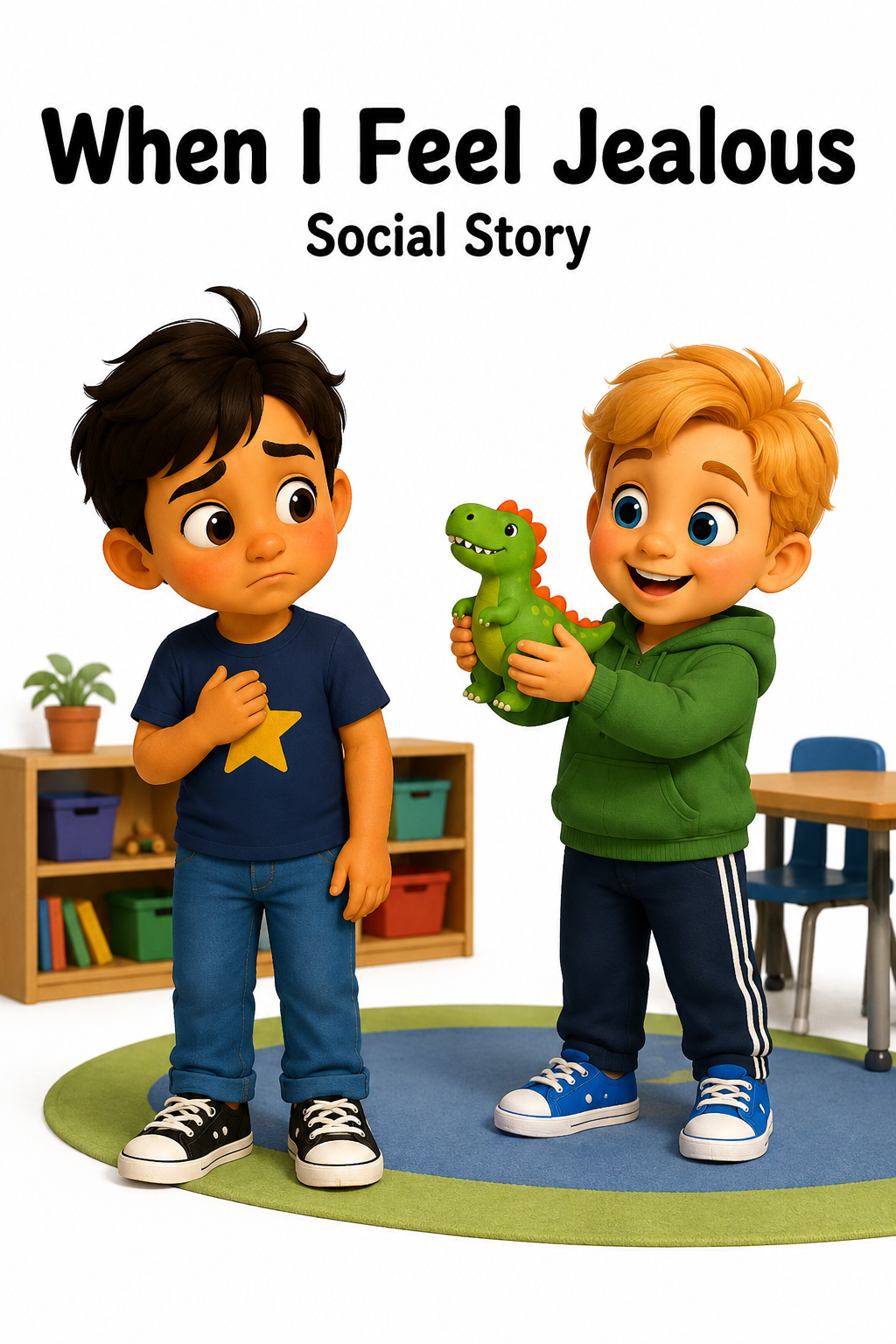 When I Feel Jealous Social Story for Autism | Speech Fuel