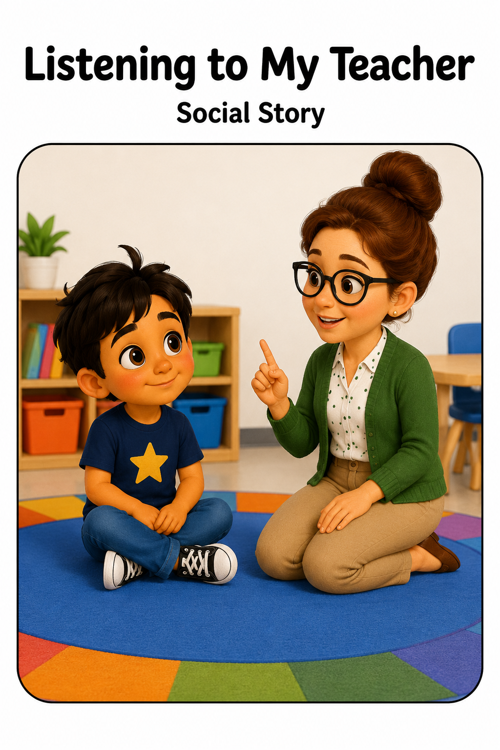 Listening to My Teacher Social Story for Autism | Speech Fuel