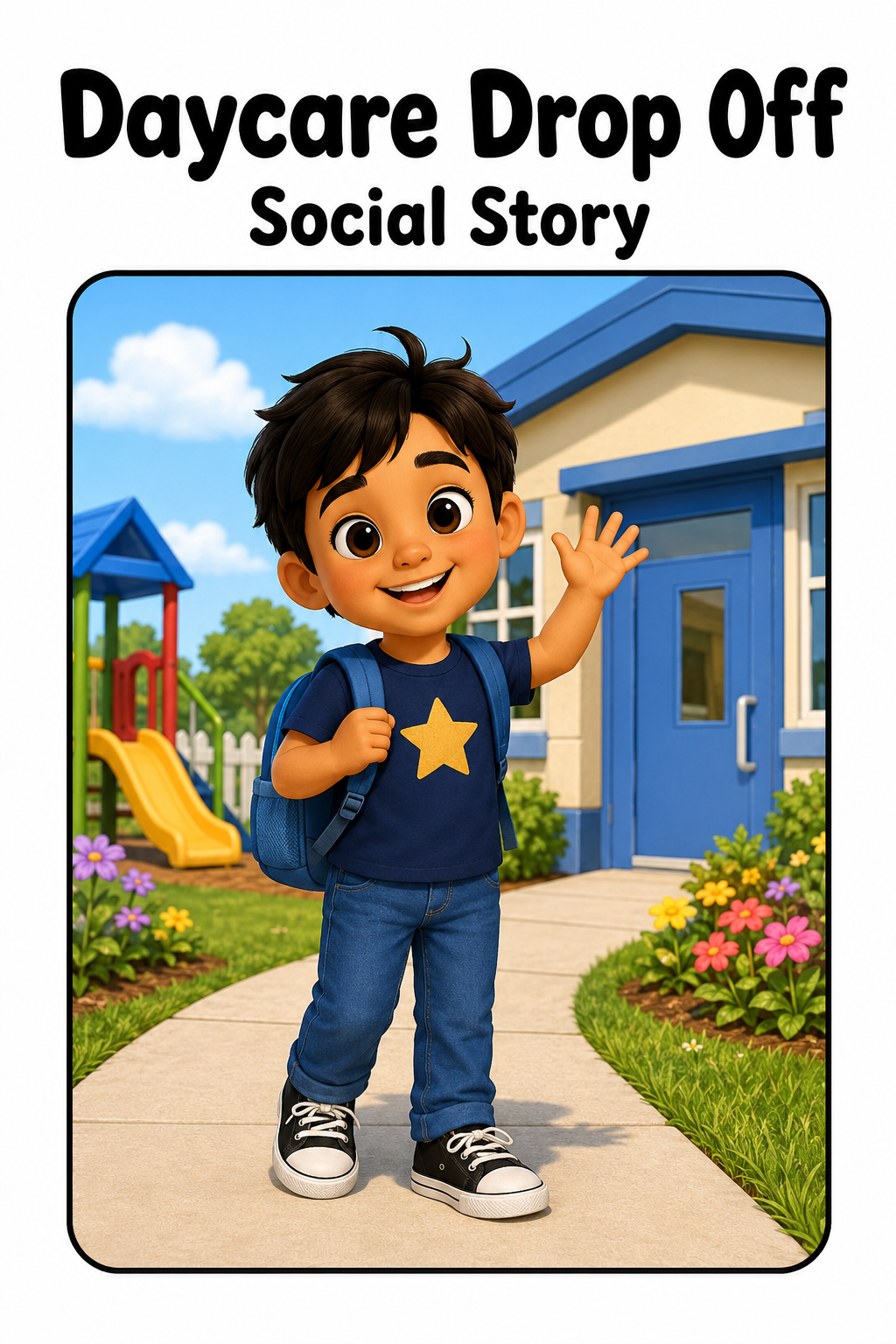 Daycare Drop Off Social Story for Autism | Speech Fuel